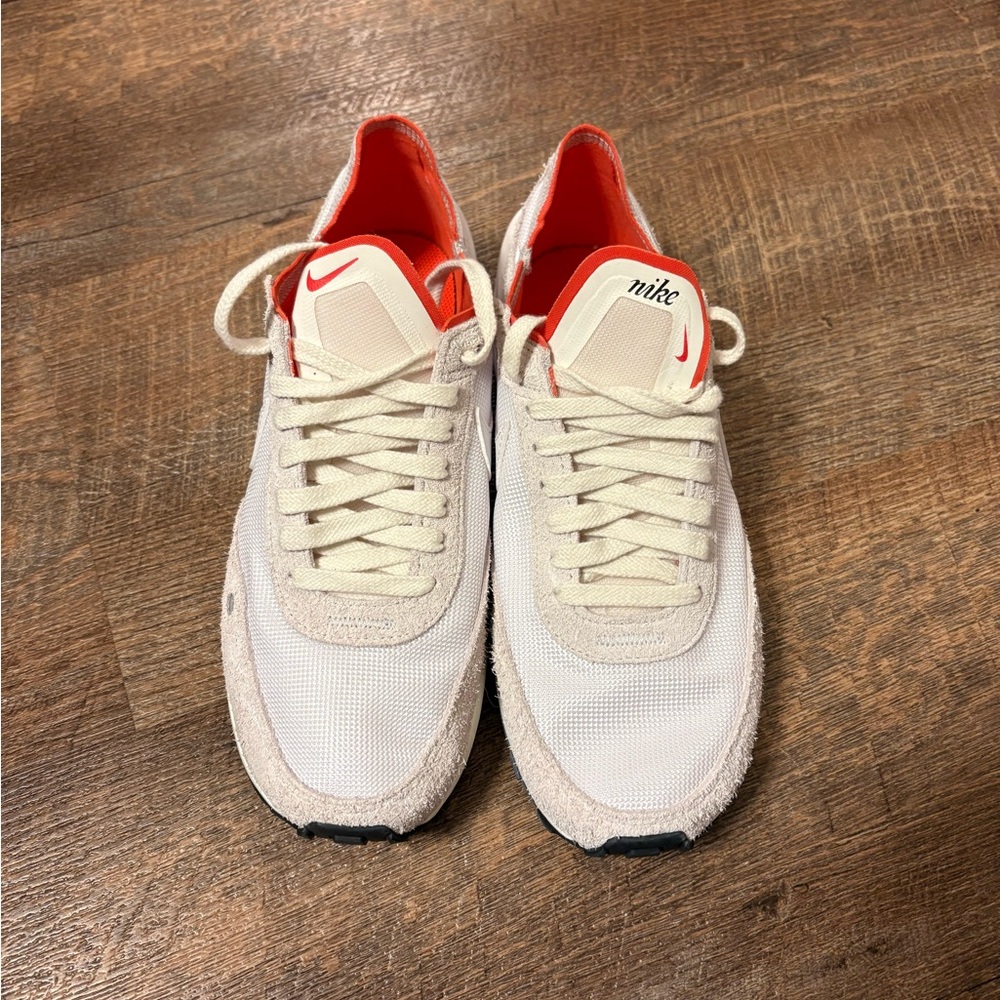 Nike Women’s White & Gray Sneakers with Orange Accents Size 9.5 *WORN ONCE!!